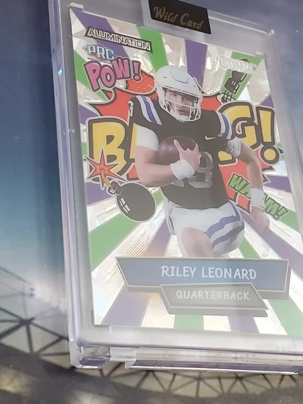 Riley Leonard  2023 Wild Card Alumination 4/4 COMIX  BANG PRC -Colts AC-RL